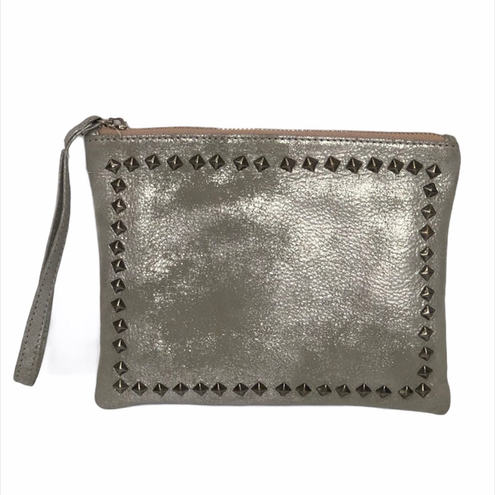 LAGGO Studded Leather Wristlet